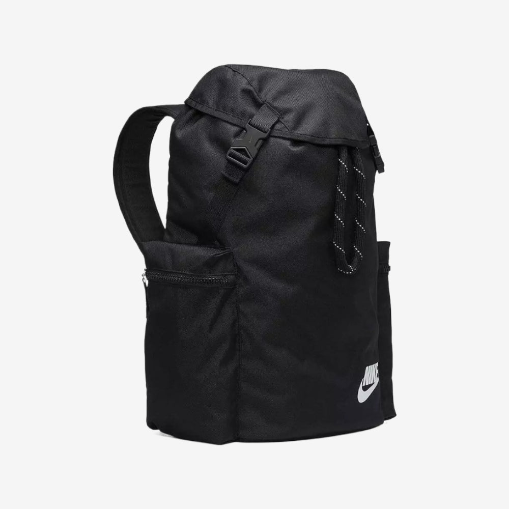 Nike Adults Unisex Heritage Backpack Black/Black/White BA8150-010 one size 25L