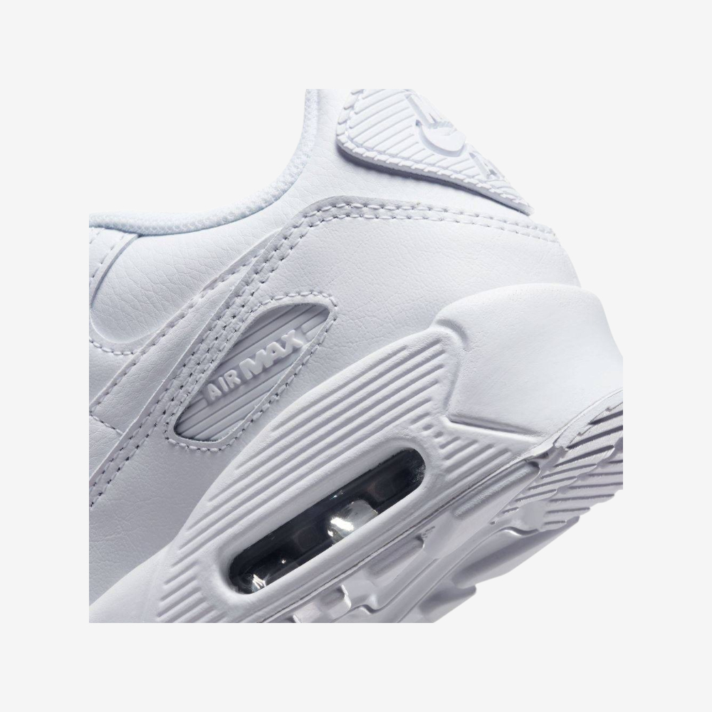 Zapatillas de deporte de cuero Nike Air Max 90 LTR GS Zapatos de moda